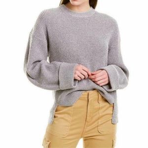 JOIE Cicilia Silver Metallic Raglan Sweater NEW Size M